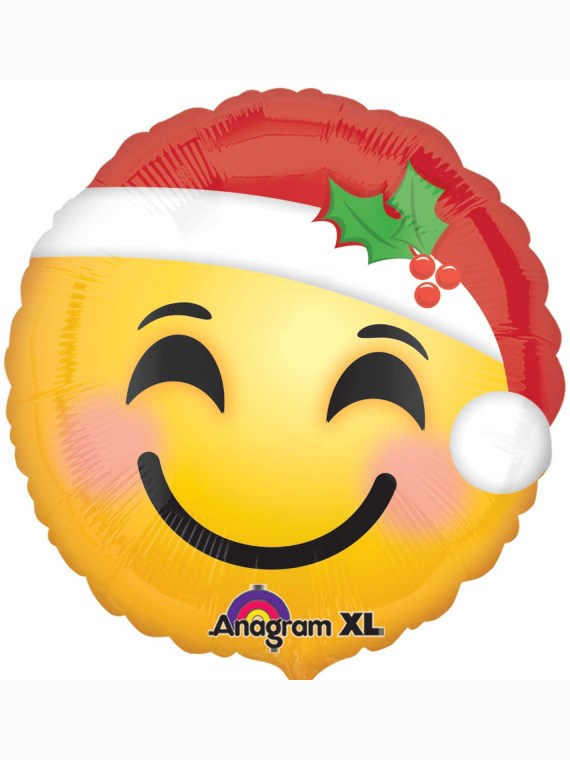 18" Santa Face Emoji