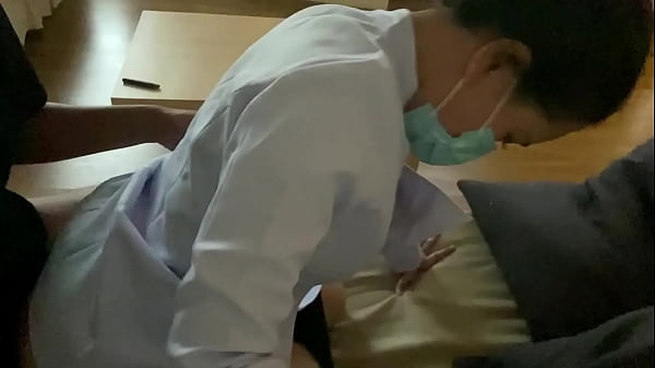 Cute nurse asks her friend to fuck her hard